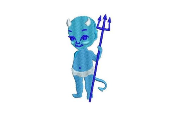 Baby Blue Devil: A Whimsical Holiday Embroidery Review