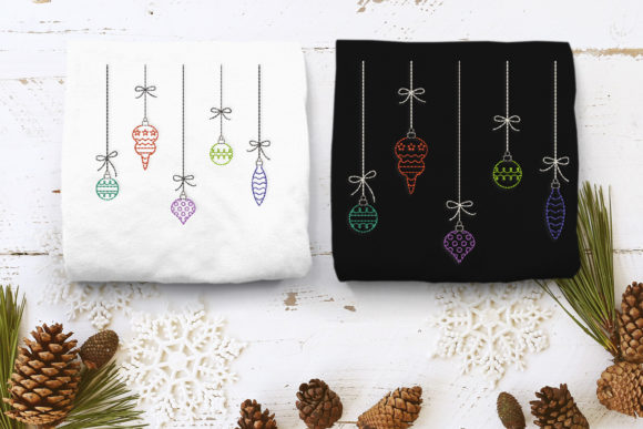 Hanging Christmas Ornaments Linework Review