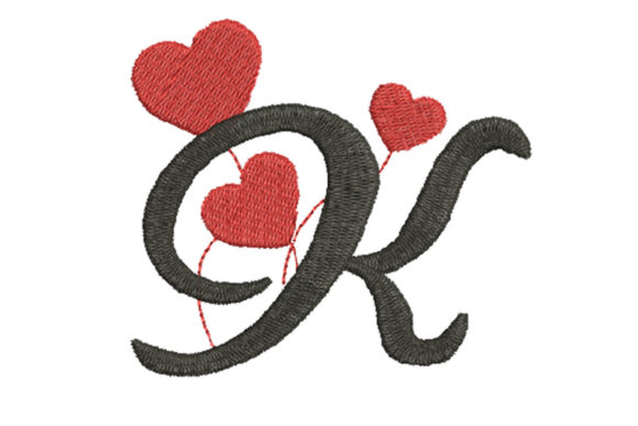 Heart Alphabet Letter K: A Boutique Embroidery Review