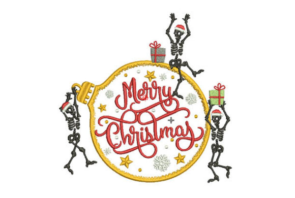 Review: Christmas Festive Skeleton Dancing Party Design