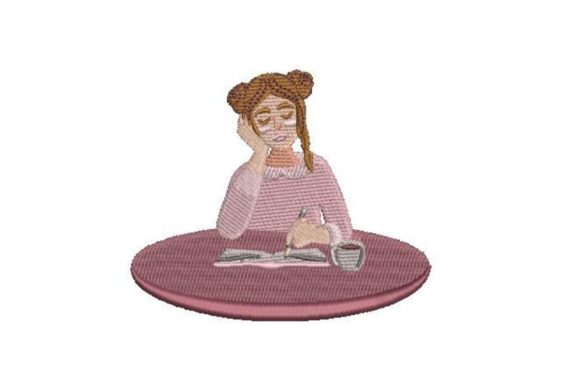 Woman Writing in a Journal: A Seasonal Embroidery Review